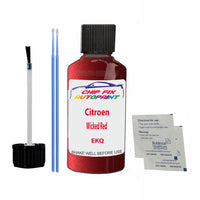 Citroen Wicked Red Touch Up Paint Code EKQ Scratch Repair Kit