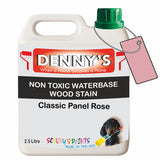 Denny's Stain Paint For Fences Colour- Classic Panel Rose - Weatherproof Uv-Safe Protect
