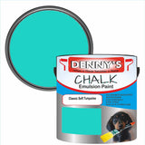 Denny's Chalk Paint For Furniture Colour- Classic Soft Turquoise - Matte Scuffproof Refresh