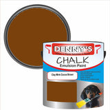 Denny's Chalk Paint For Walls Colour- Clay Mink Cocoa Brown - Matte Wipe-Clean Coverage