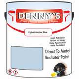 Denny's High Temp Paint For Grilles Colour- Cobalt Anchor Blue - Heatproof Rustguard Durable
