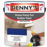 Denny's Waterpoof Paint For Stamp Out Damp Colour- Cobalt Coolant Blue - Damp-Block Mould-Safe Breathable