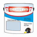 Denny's Plastic Paint For Windows Colour- Cobalt Deepwater Blue - Weatherproof Fade-Safe Upvc