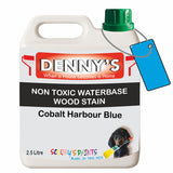 Denny's Stain Paint For Fences Colour- Cobalt Harbour Blue - Weatherproof Uv-Safe Protect