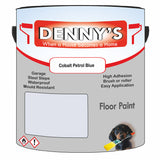 Denny's Floor Paint For Commercial Areas Colour- Cobalt Petrol Blue - High-Traffic Anti-Slip Hardwearing