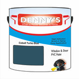 Denny's Plastic Paint For Doors Colour- Cobalt Turbo Blue - Scuffproof Wipeable Durable