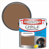 Denny's Chalk Paint For Walls Colour- Coffee Caramel Brown - Matte Wipe-Clean Coverage