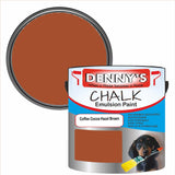 Denny's Chalk Paint For Furniture Colour- Coffee Cocoa Hazel Brown - Matte Scuffproof Refresh