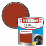 Denny's Chalk Paint For Furniture Colour- Coffee Oak Cocoa Brown - Matte Scuffproof Refresh