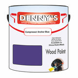 Denny's Wood Paint For Decking Colour- Compressor Anchor Blue - Anti-Slip Weatherproof Durable