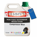 Denny's Stain Paint For Fences Colour- Compressor Blue - Weatherproof Uv-Safe Protect