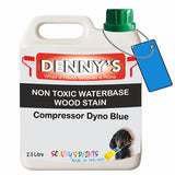Denny's Stain Paint For Fences Colour- Compressor Dyno Blue - Weatherproof Uv-Safe Protect