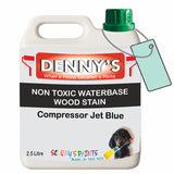 Denny's Stain Paint For Fences Colour- Compressor Jet Blue - Weatherproof Uv-Safe Protect