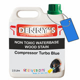 Denny's Stain Paint For Decking Colour- Compressor Turbo Blue - Anti-Slip Weatherproof Nourish