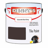 Denny's Tile Paint For Bathroom Tile Colour- Concrete Duct Grey - Moistureproof Easy-Clean Makeover