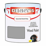 Denny's Wood Paint For Decking Colour- Concrete Gravel Grey - Anti-Slip Weatherproof Durable