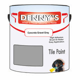 Denny's Tile Paint For Bathroom Tile Colour- Concrete Gravel Grey - Moistureproof Easy-Clean Makeover