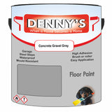 Denny's Floor Paint For Sheds Colour- Concrete Gravel Grey - Durable Anti-Slip Weatherproof