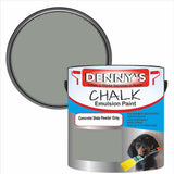 Denny's Chalk Paint For Ceilings Colour- Concrete Slate Pewter Grey - Matte Stain-Hide Ceiling
