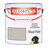 Denny's Wood Paint For Decking Colour- Concrete Titanium Grey - Anti-Slip Weatherproof Durable