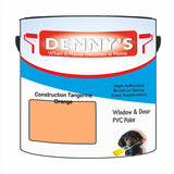 Denny's Plastic Paint For Pvc Colour- Construction Tangerine Orange - Adhesion Tough Colour-Hold
