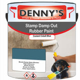 Denny's Waterpoof Paint For Stamp Out Damp Colour- Coolant Cobalt Blue - Damp-Block Mould-Safe Breathable
