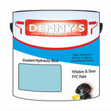 Denny's Plastic Paint For Windows Colour- Coolant Hydraulic Blue - Weatherproof Fade-Safe Upvc