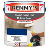 Denny's Waterpoof Paint For Stamp Out Damp Colour- Coolant Midnight Blue - Damp-Block Mould-Safe Breathable