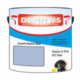 Denny's Plastic Paint For Doors Colour- Coolant Skyline Blue - Scuffproof Wipeable Durable