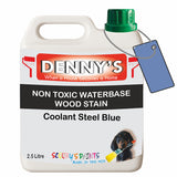 Denny's Stain Paint For Fences Colour- Coolant Steel Blue - Weatherproof Uv-Safe Protect