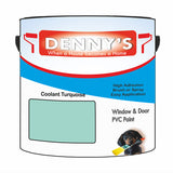 Denny's Plastic Paint For Doors Colour- Coolant Turquoise - Scuffproof Wipeable Durable