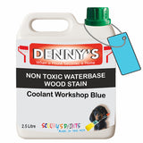 Denny's Stain Paint For Fences Colour- Coolant Workshop Blue - Weatherproof Uv-Safe Protect