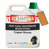 Denny's Stain Paint For Sheds Colour- Copper Bronze - Weatherproof Uv-Safe Nourish