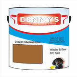 Denny's Plastic Paint For Doors Colour- Copper Industrial Brown - Scuffproof Wipeable Durable