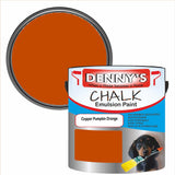 Denny's Chalk Paint For Furniture Colour- Copper Pumpkin Orange - Matte Scuffproof Refresh