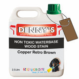 Denny's Stain Paint For Sheds Colour- Copper Retro Brown - Weatherproof Uv-Safe Nourish