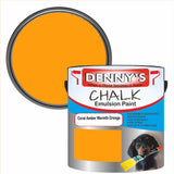 Denny's Chalk Paint For Furniture Colour- Coral Amber Warmth Orange - Matte Scuffproof Refresh
