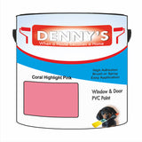 Denny's Plastic Paint For Pvc Colour- Coral Highlight Pink - Adhesion Tough Colour-Hold