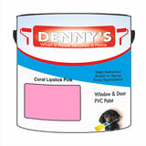Denny's Plastic Paint For Pipes Colour- Coral Lipstick Pink - Chemical-Safe Impactproof Durable