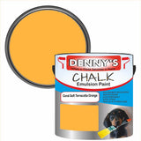 Denny's Chalk Paint For Walls Colour- Coral Soft Terracotta Orange - Matte Wipe-Clean Coverage