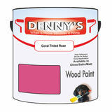 Denny's Wood Paint For Decking Colour- Coral Tinted Rose - Anti-Slip Weatherproof Durable