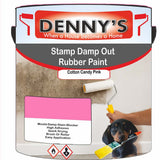 Denny's Waterpoof Paint For Stamp Out Damp Colour- Cotton Candy Pink - Damp-Block Mould-Safe Breathable
