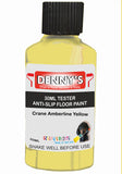 Denny's Floor Paint For Grip Coating Colour- Crane Amberline Yellow - Anti-Slip Hardwearing Safe
