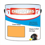 Denny's Plastic Paint For Pvc Colour- Crane Yellow - Adhesion Tough Colour-Hold