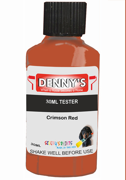 Denny's Chalk Paint For Furniture Colour- Ember Berry Velvet Red - Matte Scuffproof Refresh