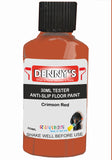 Denny's Floor Paint For Grip Coating Colour- Crimson Red - Anti-Slip Hardwearing Safe