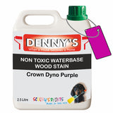 Denny's Stain Paint For Decking Colour- Crown Dyno Purple - Anti-Slip Weatherproof Nourish
