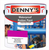 Denny's Waterpoof Paint For Pools Colour- Crown Dyno Purple - Water-Seal Chlorine-Tough Anti-Slip