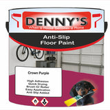 Denny's Floor Paint For Grip Coating Colour- Crown Purple - Anti-Slip Hardwearing Safe