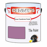 Denny's Tile Paint For Bathroom Tile Colour- Crown Transformer Purple - Moistureproof Easy-Clean Makeover